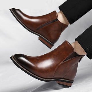 Henry Baxter | Retro High-Top Leather Boots For Men