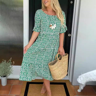 Emma Smith | Polka Dot Midi Dress For Women
