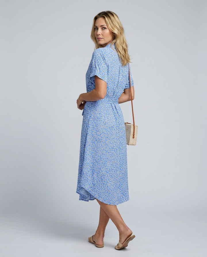 Lily Hargreaves | Floral Midi Shirt Dress For Women