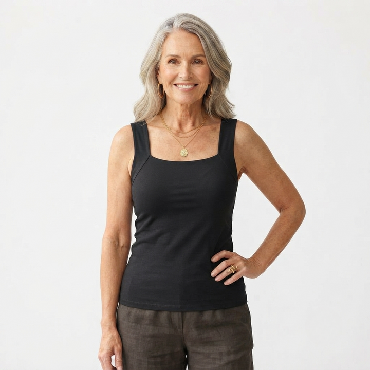 Brooke Lawson | Built-In Bra Tank Top in Warm Mocha For Women