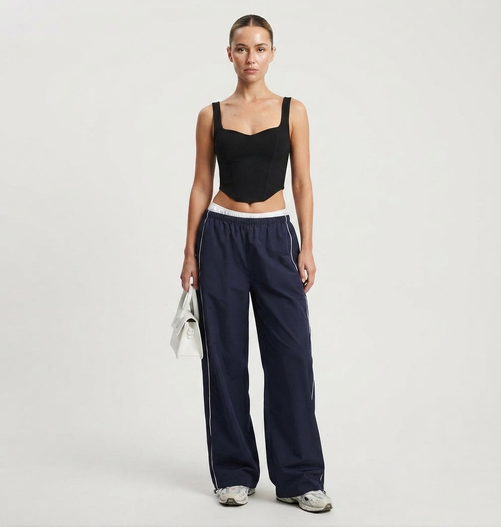 Brooke Sanderson | Baggy Track Pants with Side Stripe For Women