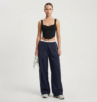 Brooke Sanderson | Baggy Track Pants with Side Stripe For Women
