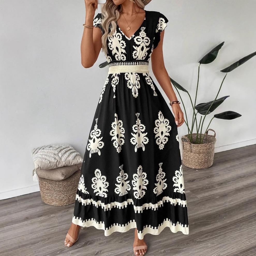 Chloe Wilson | Floral V-Neck Maxi Dress For Women