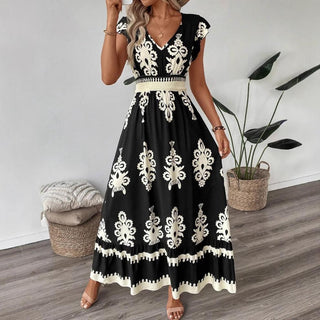 Chloe Wilson | Floral V-Neck Maxi Dress For Women