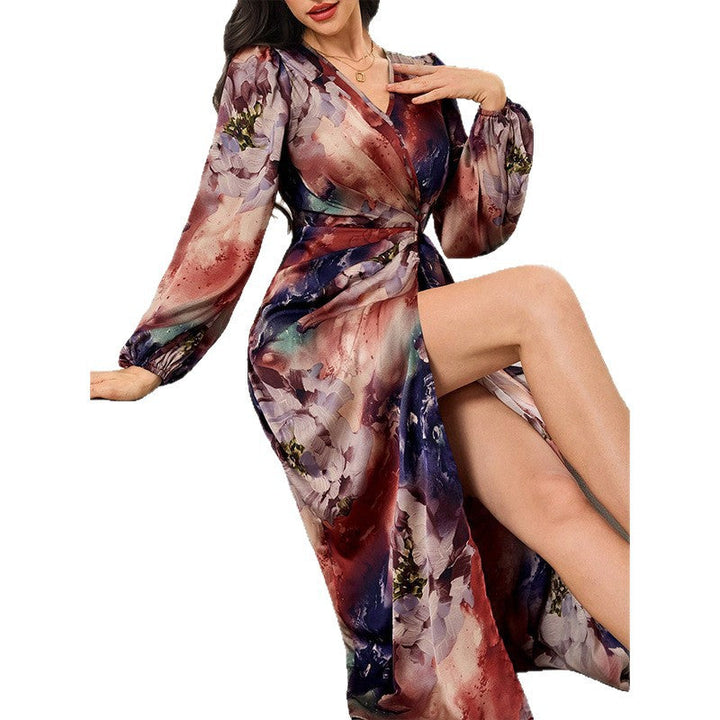 Holly Parker | Printed Wrap Midi Dress For Women