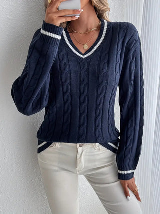 Amélie Laurent | Cable Knit Sweater For Women