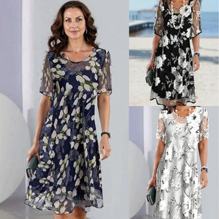 Isabelle Fletcher | Floral A-Line Midi Dress For Women