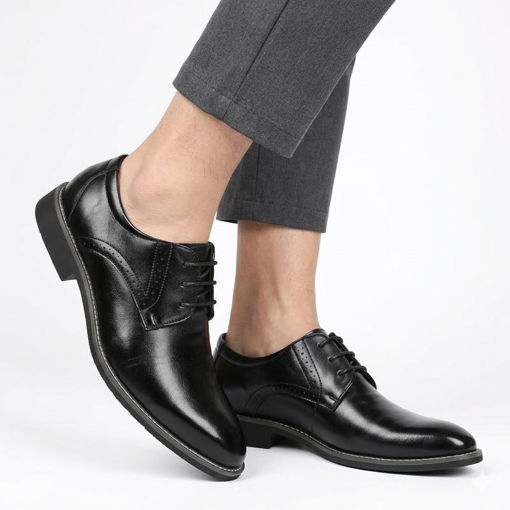 Lucien Moreau | Business Leather Lace-Up Shoes For Men