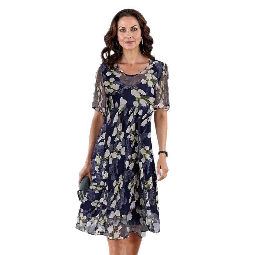Isabelle Fletcher | Floral A-Line Midi Dress For Women