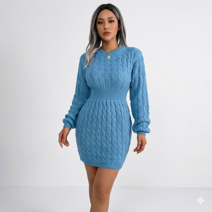 Sofia Bellini | Elegant Knit Mini Dress For Women