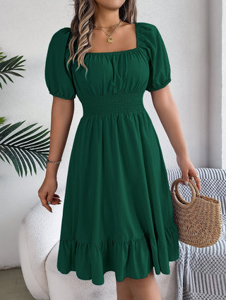 Freya Bennett | Ruffled A-Line Midi Dress For Women