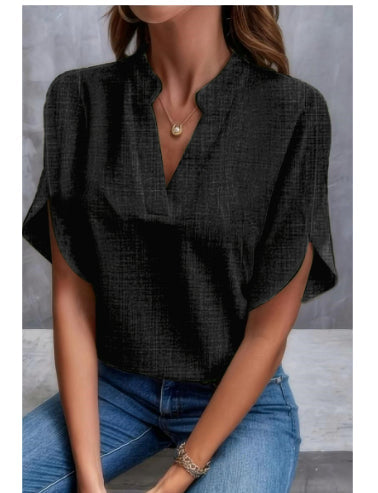 Lily Jones | Chiffon V-Neck Blouse For Women