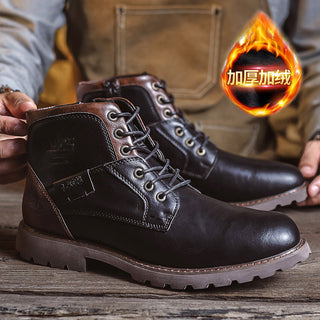 Hugh Kingsley | Retro Leather Boots For Men