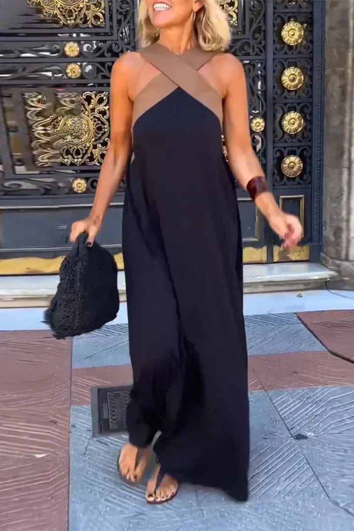 Ruby Stewart | Cross Halter Maxi Dress For Women