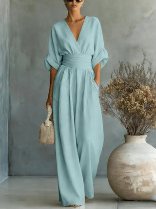 Sophia Merriweather | Wide-Leg Linen Jumpsuit For Women