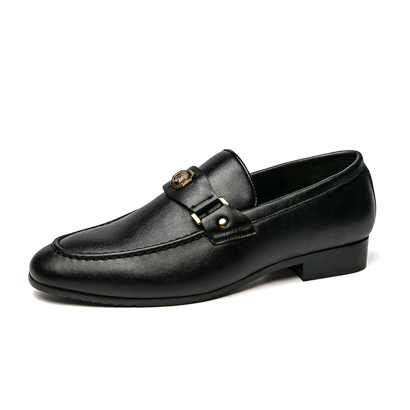 Hugh Sullivan | Metal-Buckle Leather Loafers For Men