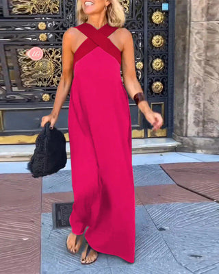 Ruby Stewart | Cross Halter Maxi Dress For Women
