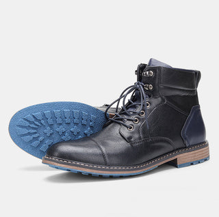 Patrick Delaney | Leather High-Top Boots For Men