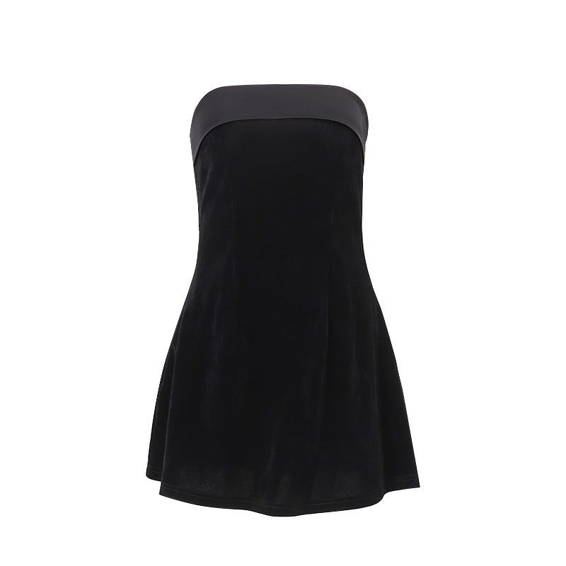 Jade Harrison | Velvet Strapless Mini Dress For Women