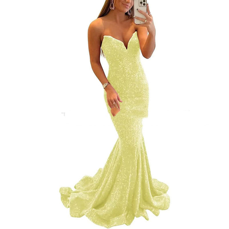 Ruby Stanton | Sequin Mermaid Maxi Evening Dress For Women