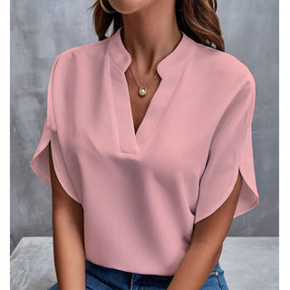 Lily Jones | Chiffon V-Neck Blouse For Women