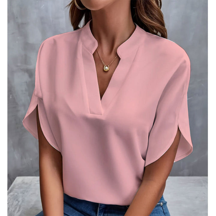 Lily Jones | Chiffon V-Neck Blouse For Women