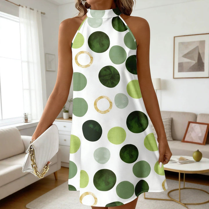 Zoe Ryan | Polka Dot Halter Midi Dress For Women