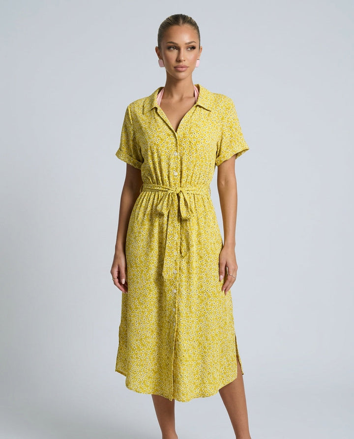 Lily Hargreaves | Floral Midi Shirt Dress For Women