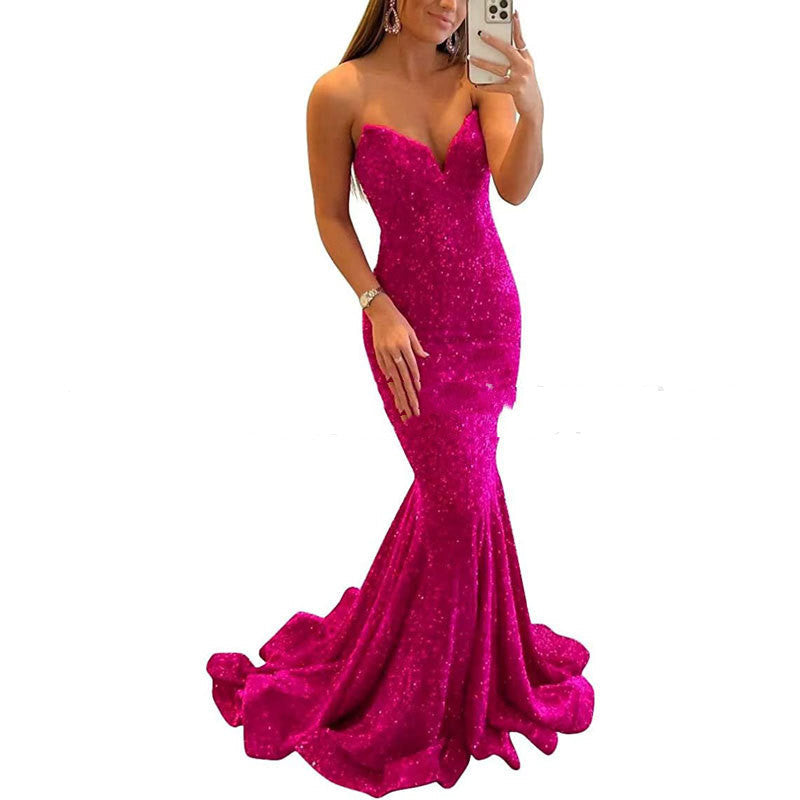 Ruby Stanton | Sequin Mermaid Maxi Evening Dress For Women