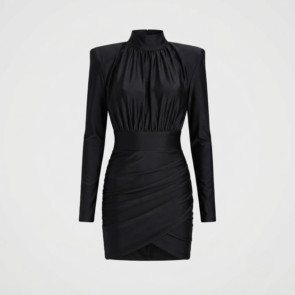 Elise Alderton | Long Sleeve Ruched Mini Dress For Women