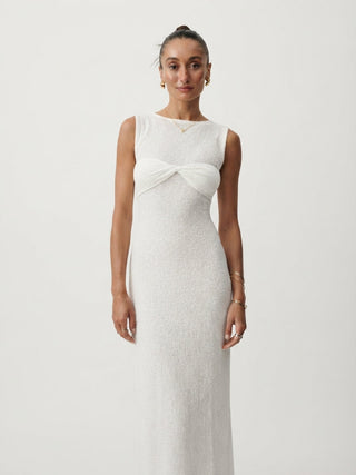 Elise Waverly | Sheer Knit Maxi Dress For Women
