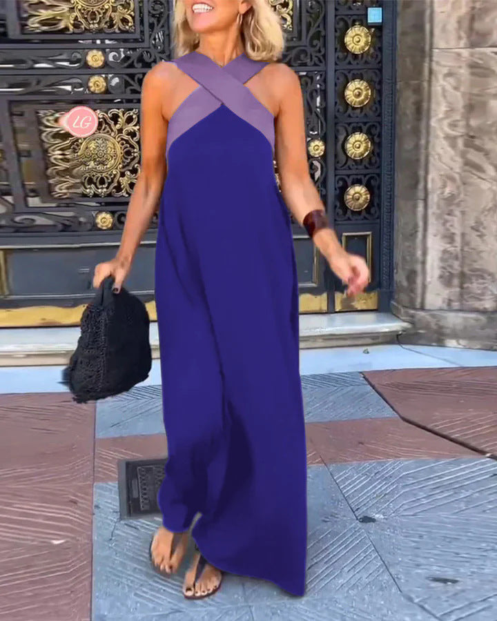 Ruby Stewart | Cross Halter Maxi Dress For Women