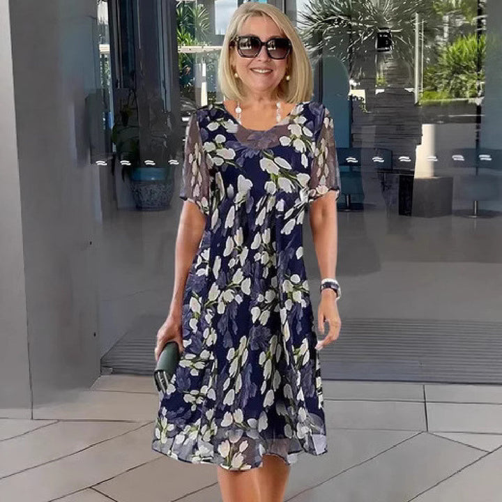 Isabelle Fletcher | Floral A-Line Midi Dress For Women