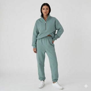 Elena Moreau | Luxe Zip Lounge Set For Women