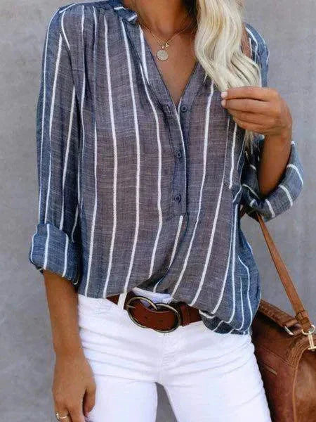 Matteo Ricci | Striped Casual Blouse For Women