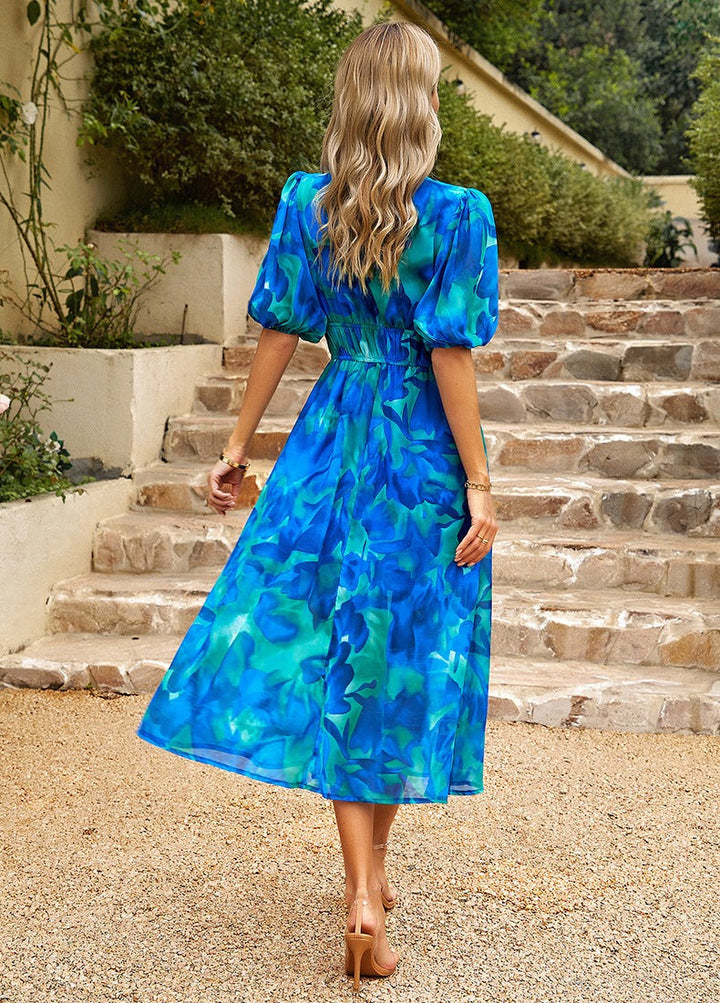 Juliette Fontaine | Romantic Floral Midi Dress For Women
