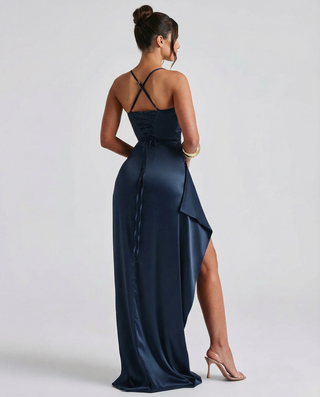 Sofia Bellucci | Satin Split Maxi Dress For Women