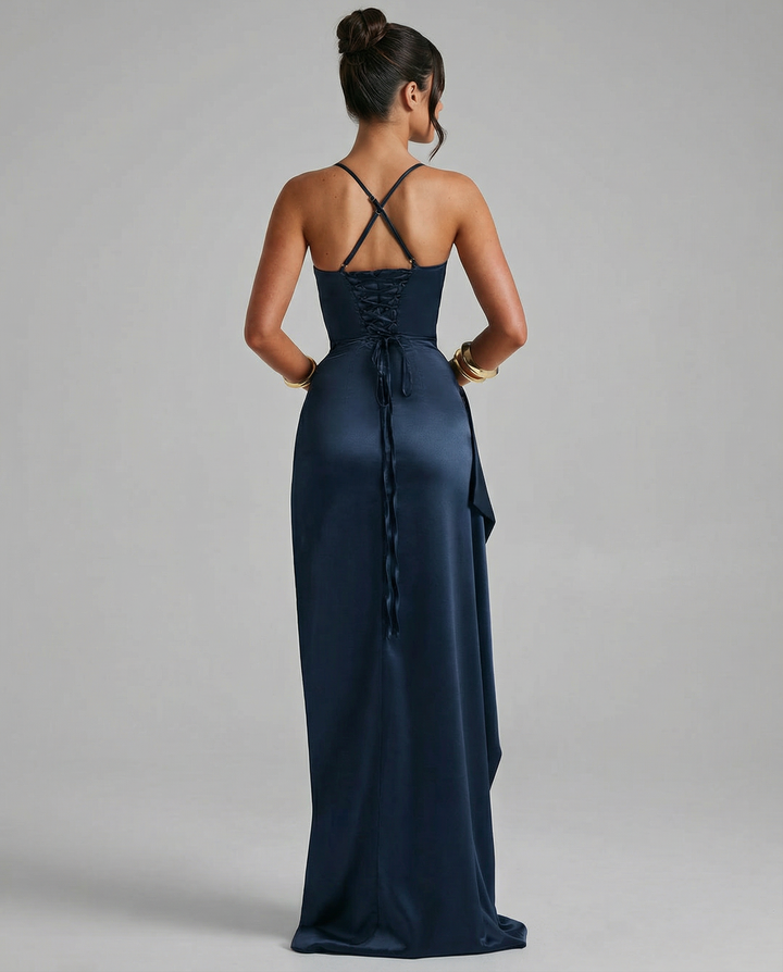Sofia Bellucci | Satin Split Maxi Dress For Women
