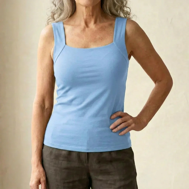 Brooke Lawson | Built-In Bra Tank Top in Warm Mocha For Women