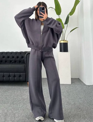 Élodie Moreau | Luxe Comfort Zip Lounge Set For Women