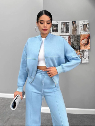 Élodie Moreau | Luxe Comfort Zip Lounge Set For Women