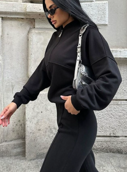 Élodie Moreau | Luxe Comfort Zip Lounge Set For Women