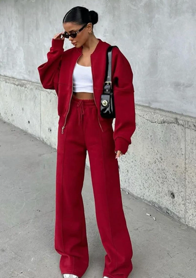 Élodie Moreau | Luxe Comfort Zip Lounge Set For Women