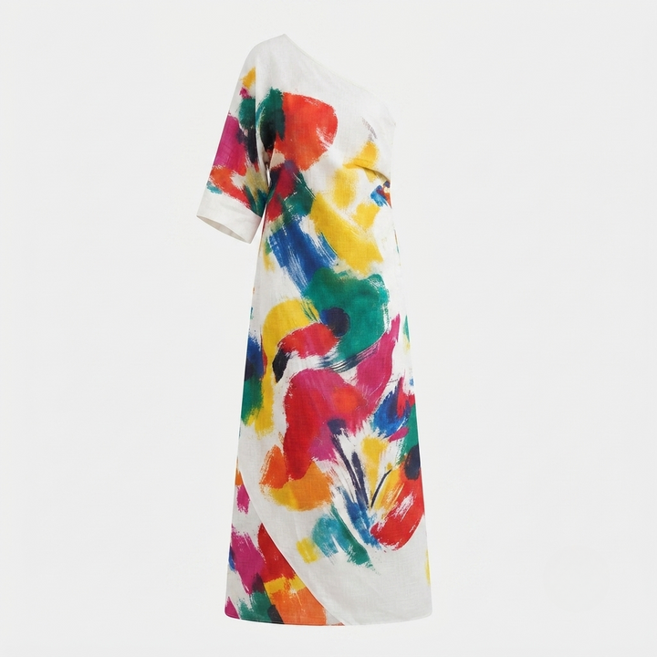 Grace Sullivan | Artistic Abstract Maxi Dress For Women