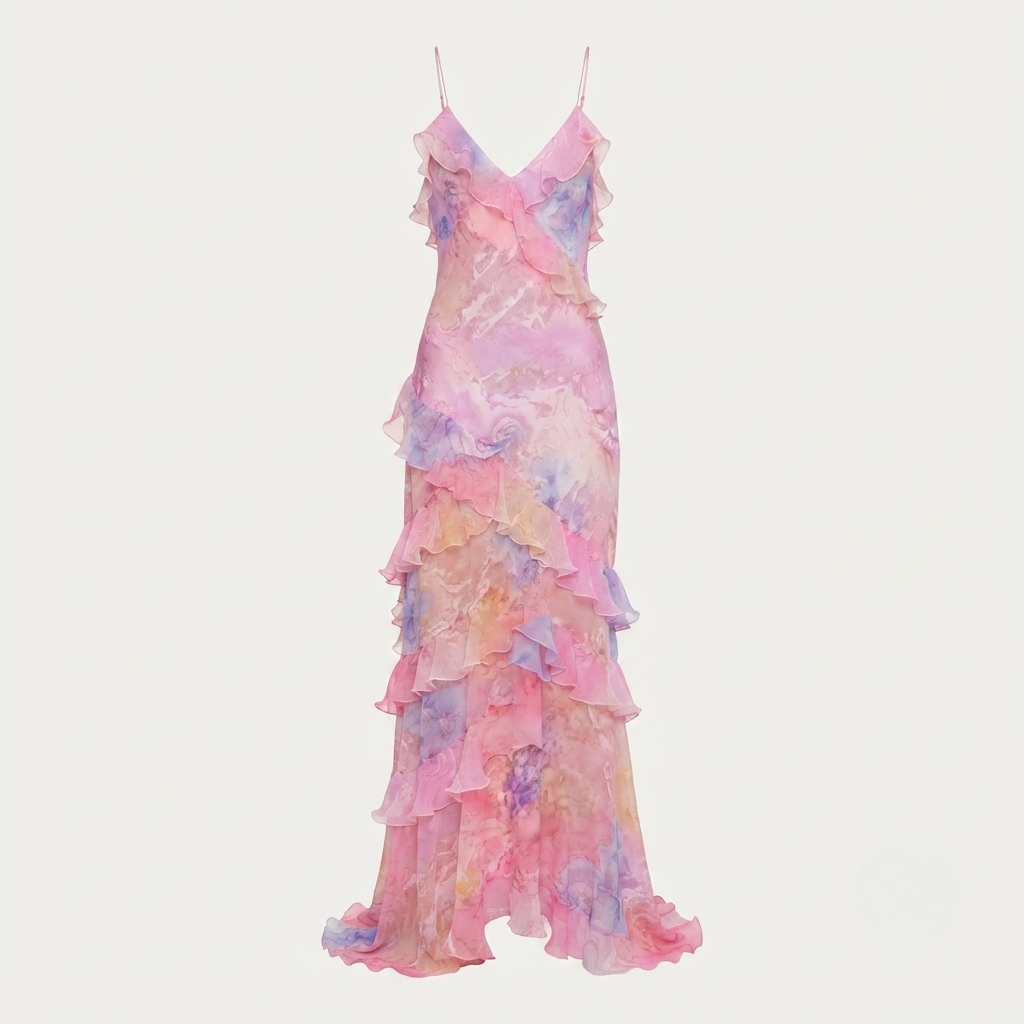 Isla Fairweather | Ruffled Summer Maxi Dress For Women