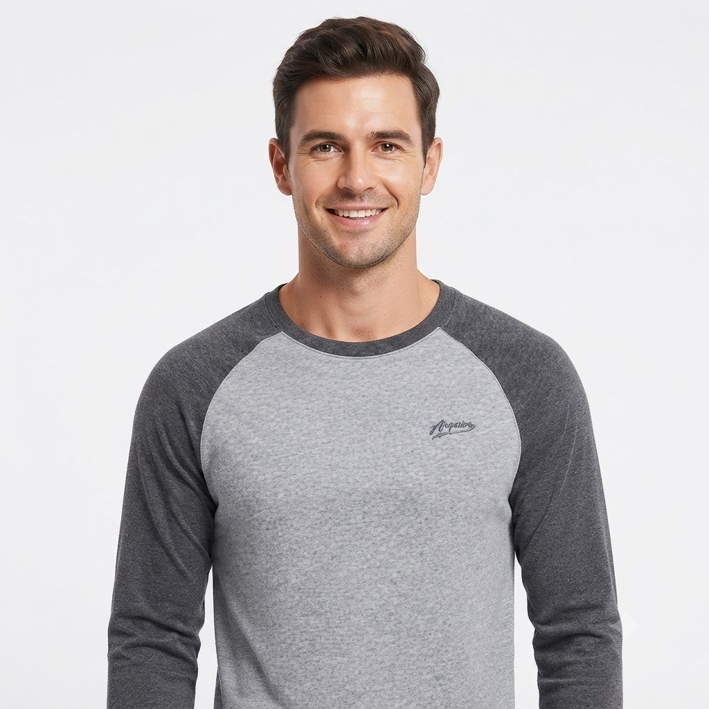 James Whitmore | Raglan Long Sleeve Shirt For Men