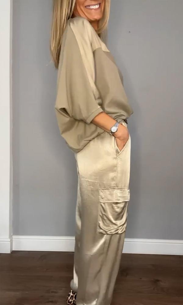Alessandra Ricci | Satin Lounge Set For Women