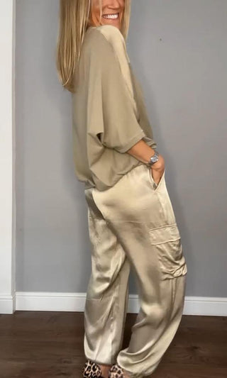 Alessandra Ricci | Satin Lounge Set For Women