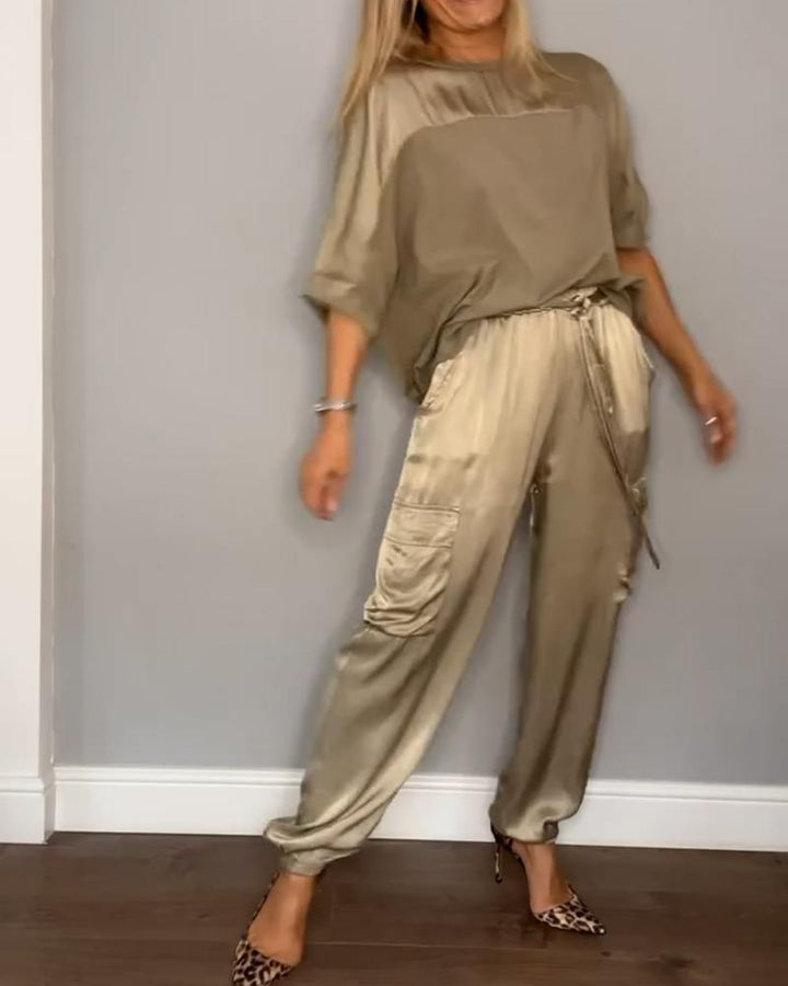 Alessandra Ricci | Satin Lounge Set For Women