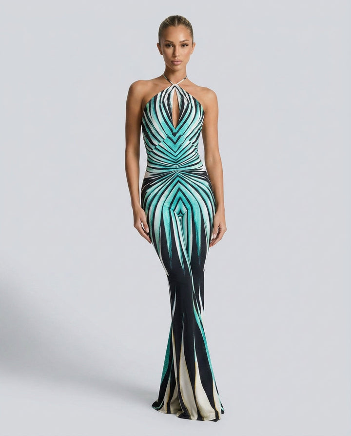 Harper Tindall | Printed Halter Neck Jumpsuit For Women